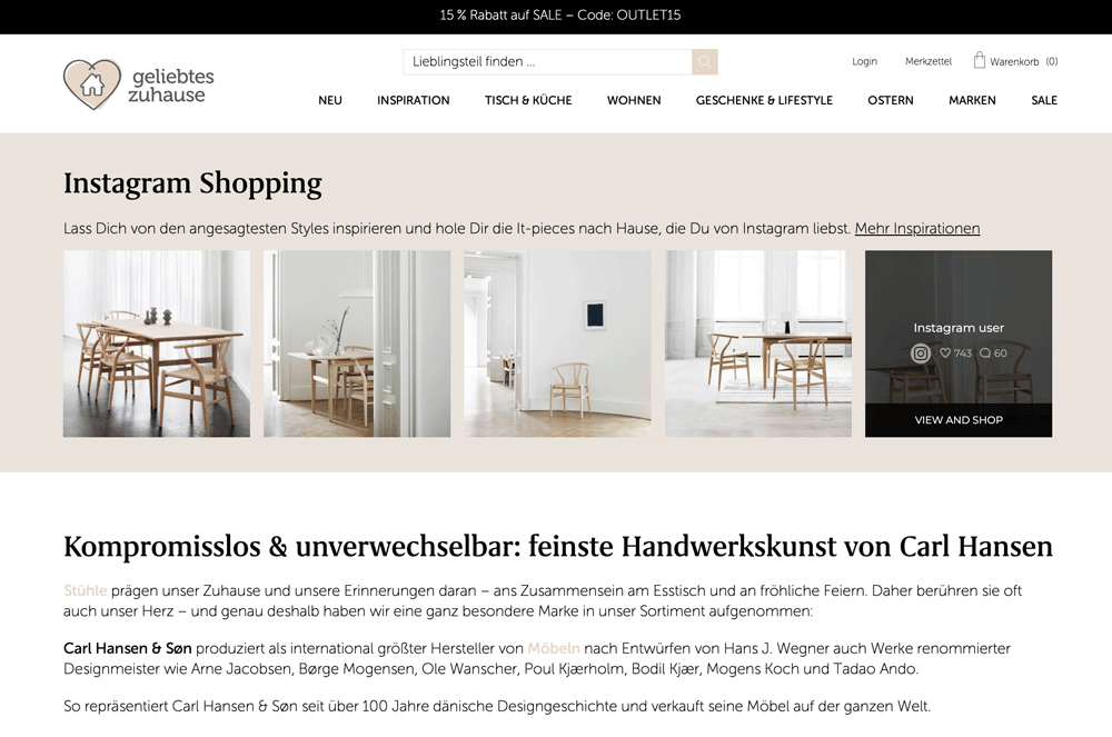 Starkes Content-Marketing Geliebtes Zuhause